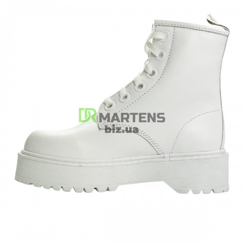 Др. Мартінз Jadon Mono Smooth Leather Platform Boots З ХУТРОМ