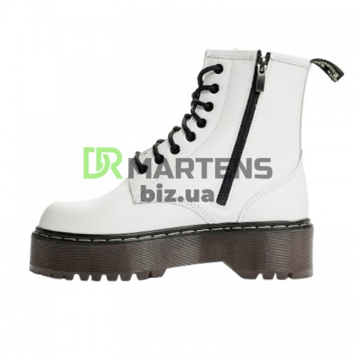 Др. Мартінз Jadon Smooth Leather Platform Boots З ХУТРОМ
